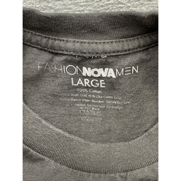 Fashion Nova Men Graphic Tee T-Shirt Men's Hennything Is Possible Black Large - Picture 4 of 8